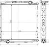 6501B5A-1301010 Радиатор водяной МАЗ-6501, 5440В5 с дв. ЯМЗ-536 (LRc 12601) LUZAR - Интернет-магазин тракторных запчастей Дизель-Техника, Екатеринбург